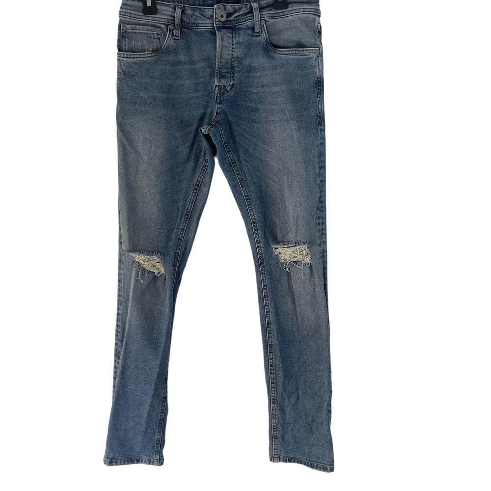 ASOS Jack & Jones NWOT Men's Size 31 X‎ 34 Distressed Button Fly Slim Jeans